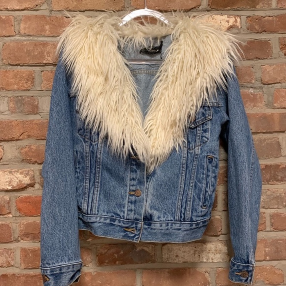 Reformation Sherpa Denim Jacket